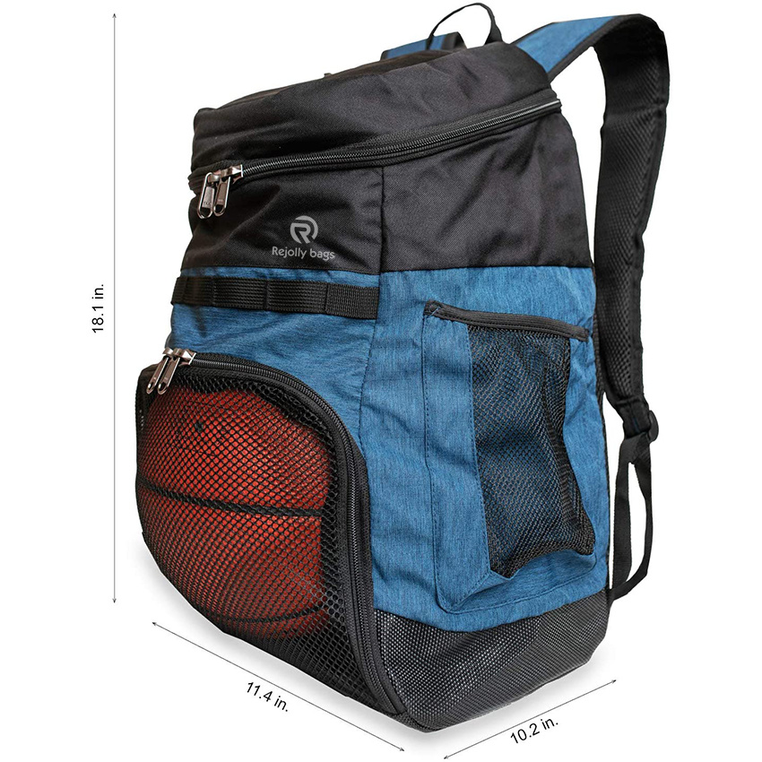 Basketball Backpack with Ball Compartment Sports Equipment Bag for Soccer Ball School Team – 2 Bottle Pockets Includes Laundry or Shoe Sport Bag