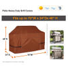 Brown Outdoor BBQ Grill Cover Burner Waterproof Heavy Duty Patio Barbecue Gas Grill Cover