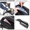 Water Resistant Bicycle Saddle Panniers, 8L Capacity Trunk Storage Bag, Cycling Back Seat Cargo Carrier Pouch with Shoulder Strap Travel Cycling Bag