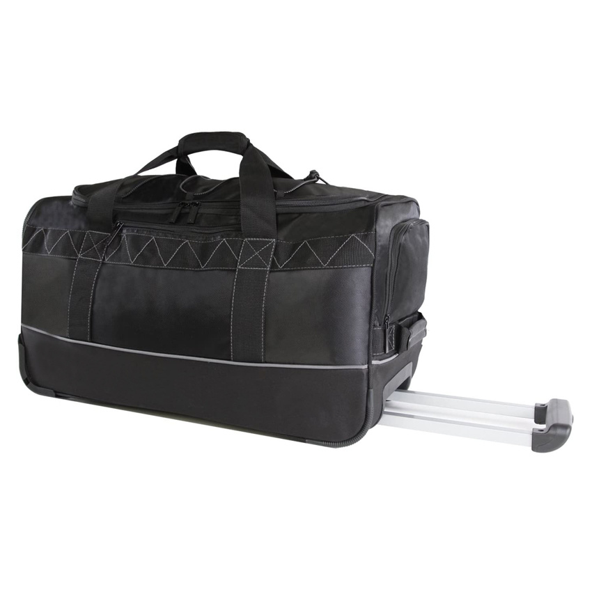 Roomy Wheeled Duffel Travel Bag Upright Trolley Bag Outdoor Rolling Bag