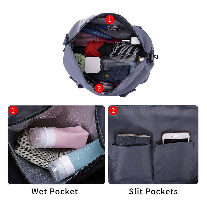 Durable Waterproof Overnight Bag Tote Carry on Luggage Bag for Women Men