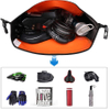 Waterproof Extensible Bicycle Rear Seat Shoulder Bag with Rain Cover for 25L Riding Cycling Bike Saddle Pannier Bag