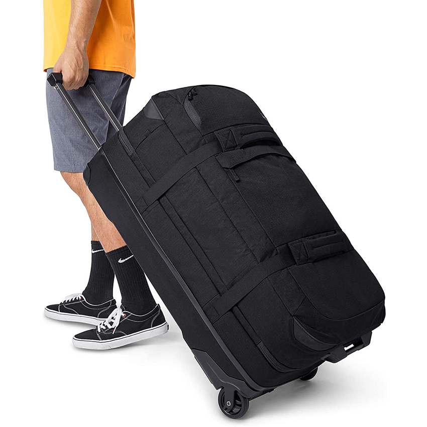 with Wheels Heavy-Duty Travel with Rollers Large Capacity Rolling Duffle Bag