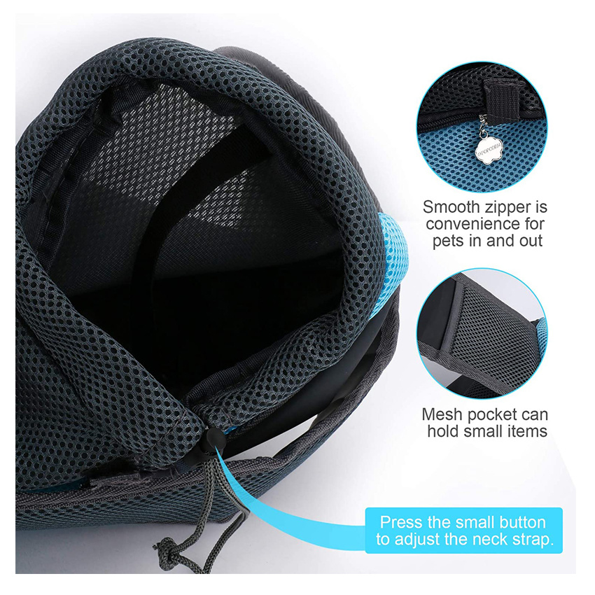 Breathable Mesh Puppy Carrier Portable Adjustable Travel Cat Sling Bag