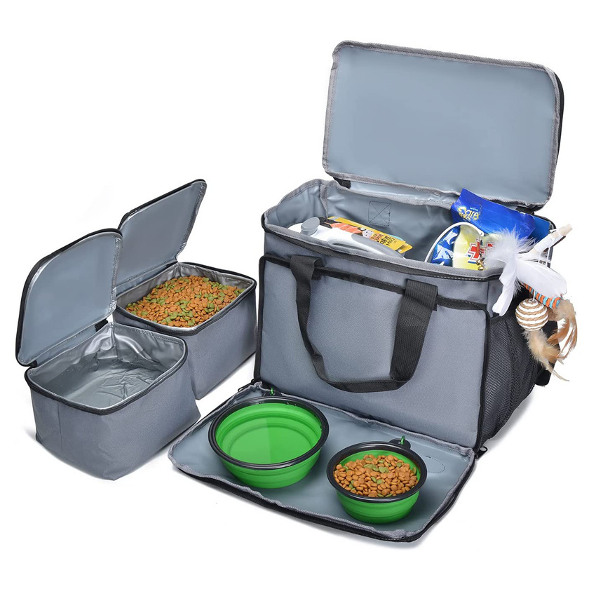 Dog Accessories Tote Bag Pet Travel Bag Weekend Food Container Bag