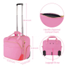 Pink Rolling Briefcase for Women Large Rolling Laptop Bag with Wheels