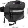 Cycling Under Seat Bag Tool Pouch Pack Storage Bag Black Bike Saddlebag