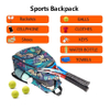 Plant Leaves Print Outdoor Bag Portable Tennis Backpack Versatile Student Bag