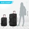 Rolling Duffle Bag with Wheels 50L Travel Carry on Wheeled Duffel Luggage with Rollers Bags