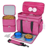 Portable Dog Travel Bag with Multi-Function Pockets Pet Food Storage