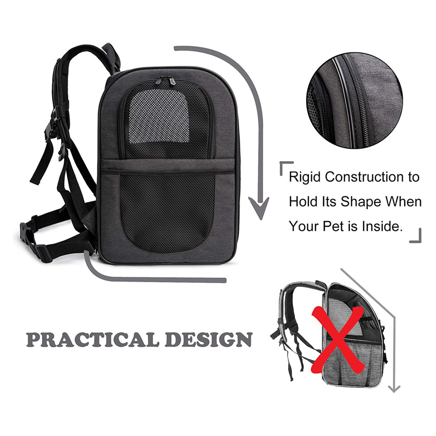 Outdoor Travel Hiking Dog Bag Pet Carrier Backpack for Large/Small Cats and Dogs Puppies