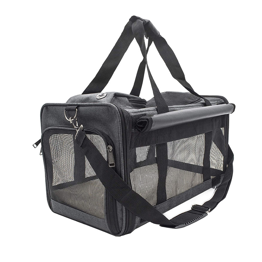 Portable and Washable Puppy Carrier Bag Collapsible Pet Travel Tote Bag Dog Cage