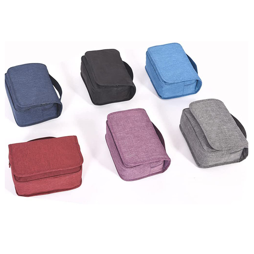 Travel Cosmetic Storage Portable Toiletry Bag with Hanging Hook Durable Folding Makeup Bag