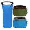 Collapsible Dog Food Tote Bag Portable Travel Dog Bowl Kit for Food