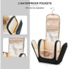 Hanging Travel Toiletry Bag for Women and Men, 6 Organizer Compartments, Extra Large Toiletries Bag Water-resistant Cosmetic Bags RJ21693