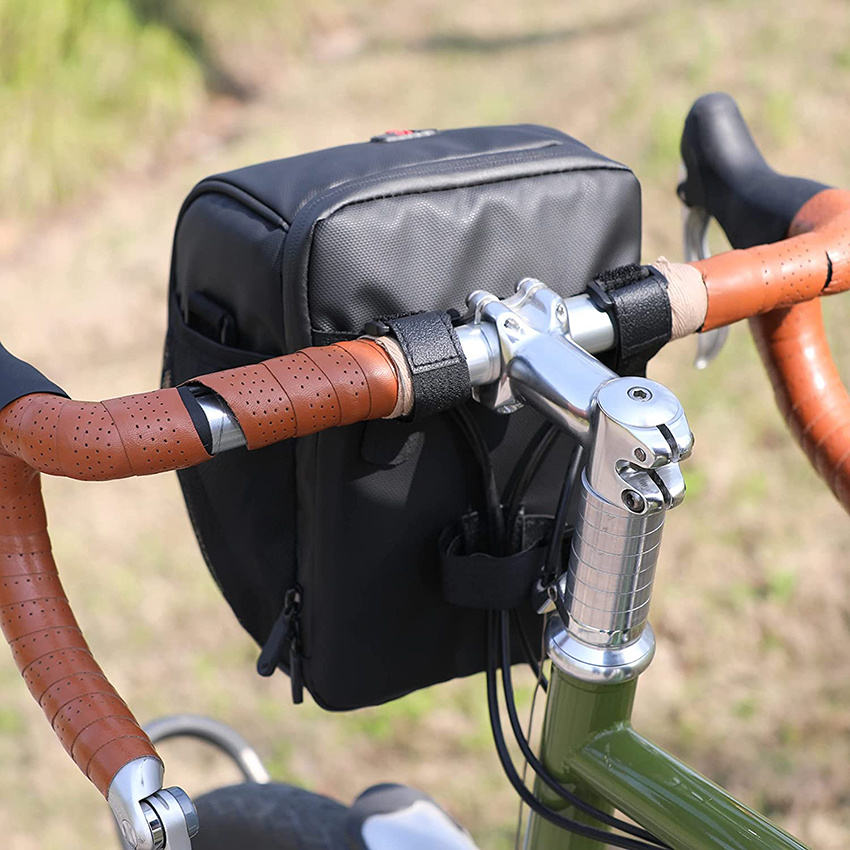 Waterproof Bicycle Front Tube Bag with Shoulder Strap Raincover for Mountain Bike Bag