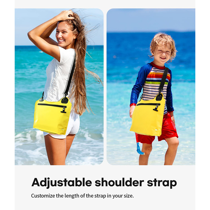 Waterproof Floating Pouch Dry Bag with Adjustable Cross Body Strap Floating Pouch for Water Activity Snorkeling Swimming Kayaking