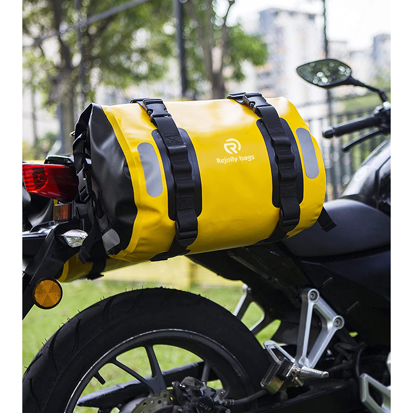 Waterproof Bag Motorcycle Saddlebag 40L Multi-Adjustment Design High Strength Tank Bag Motor Side Bag