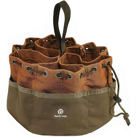 Bucket Boss Parachute Tool Bag Small Parts Bag in Brown
