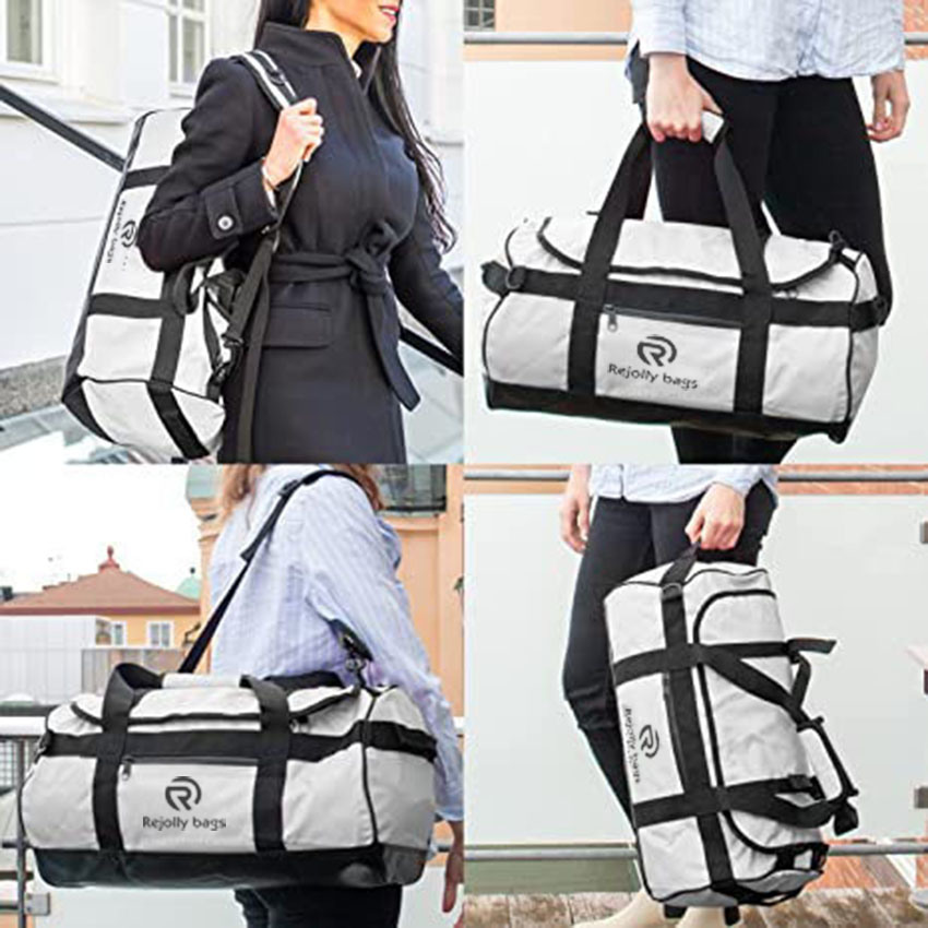 Durable Waterproof Duffle with Backpack Straps for Gym, Travel and Sports Bags