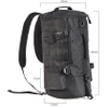 Large Capacity Polyester Fishing Bags Backpack with Rod Holder, Multifunctional Fishing Gear Bag