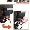 2 in 1 Commuter Bicycle Trunk Bag with Expandable Panniers Clip on Quick Release Design and Detachable Shoulder Strap