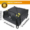 Roof Top Cargo Carrier, Waterproof Rooftop Cargo Bag for Cars, Trucks, Van and SUV - Soft Shell Luggage Rack on Car Topper Bag