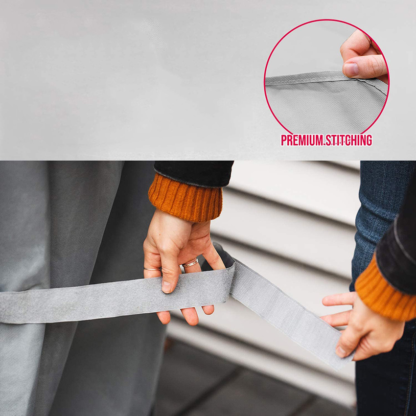 Premium BBQ Grill Cover, Heavy-Duty Gas Grill Cover for Weber Spirit, Weber Genesis, Char Broil etc. Rip-Proof & Waterproof Grill Cover