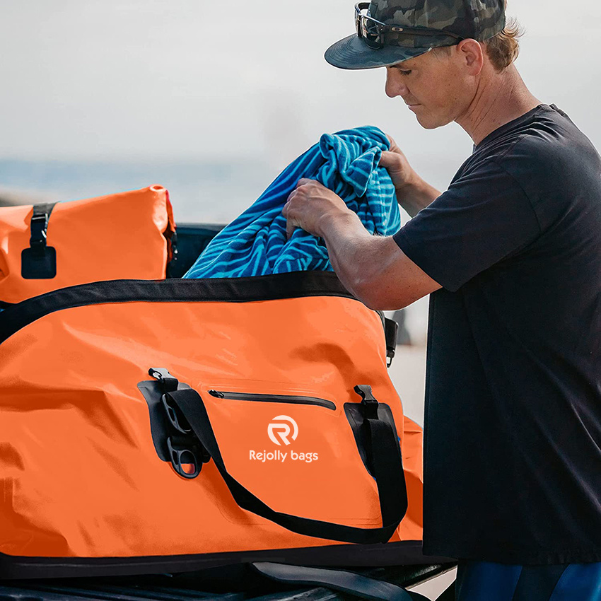 Roll Top Duffel Keeps Gear Dry for Kayaking, Rafting, Boating, Swimming, Camping, Hiking Dry Bag