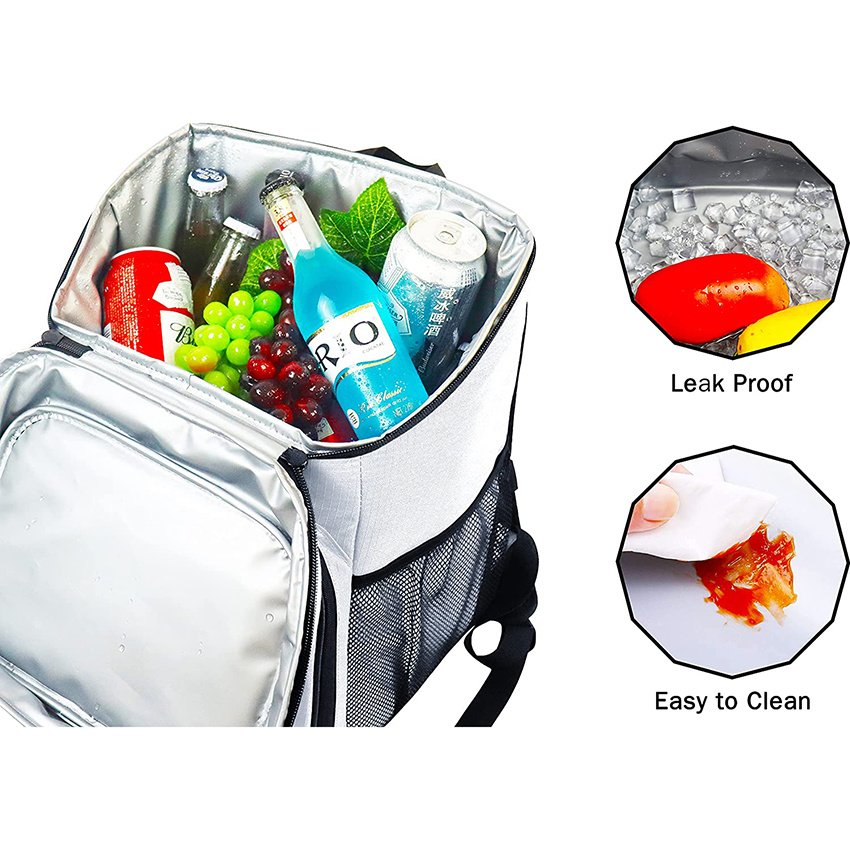 Cooler Backpack Insulated Leak Proof Lightweight Lunch Backpack Work Soft Beach Cooler Bag for Camping BBQ, Picnic, Hiking, Road Trips Dry Backpack