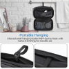 Compact Mens Toiletry Travel Bag Hanging, Mens Dopp Kit for Travel Waterproof Toiletry Bag