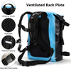 Waterproof TPU Backpack 24L Roll-Top with Rod Holder for Fishing, Hiking, Camping, Kayaking, Rafting Dry Backpack