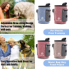 Multi-Purpose & Portable Puppy Treat Pouch, Adjustable Waistband & Poop Bag Dispenser, 2 Sizes Dog Training Pouch for Walking, Hiking Pet Bag
