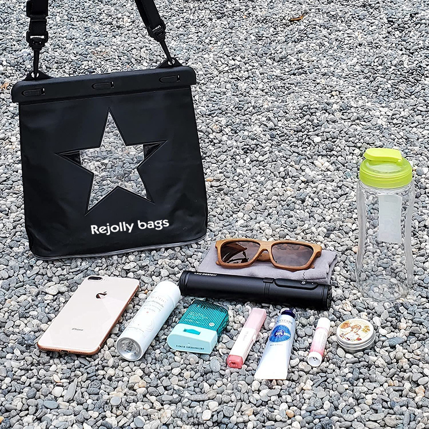 Double Sided Perspective Waterproof Storage with Adjustable Strap Dry Bag with Screen Touchable Inter Pocket