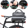 Bike Trunk Bag Extendable Large Capacity Saddle Pack Waterproof Bicycle Rear Rack Luggage Carrier Cycling