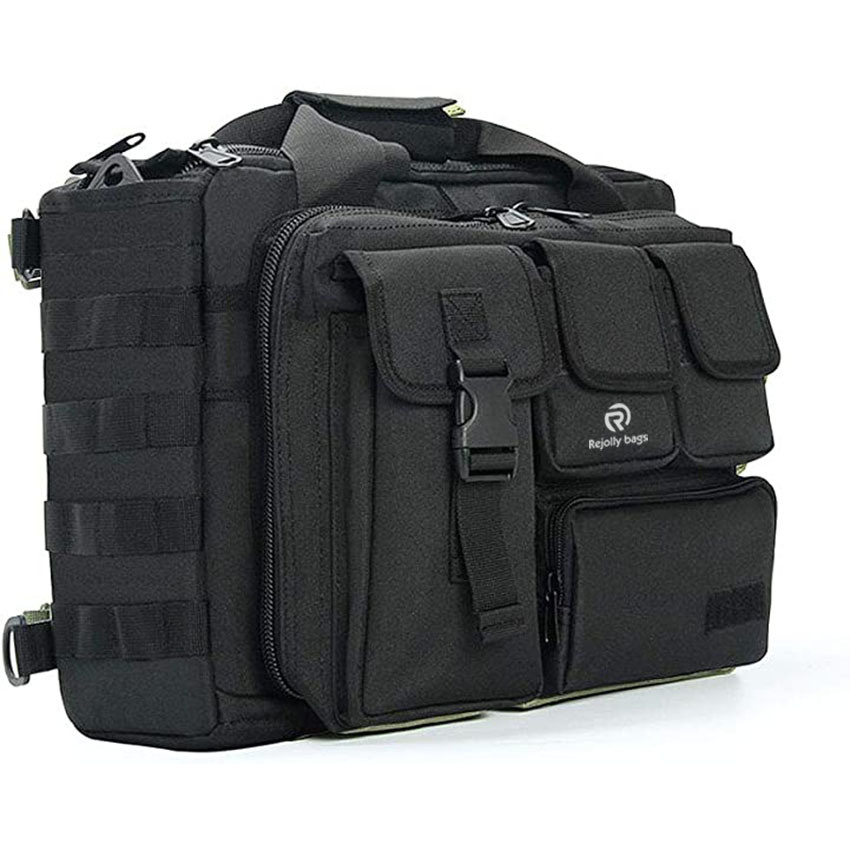 Military Style Tactical Briefcase, 14.1"/15.6 in Men′s Military Tactical Computer Bag Laptop Messenger Multifunction Briefcase for Men Bag