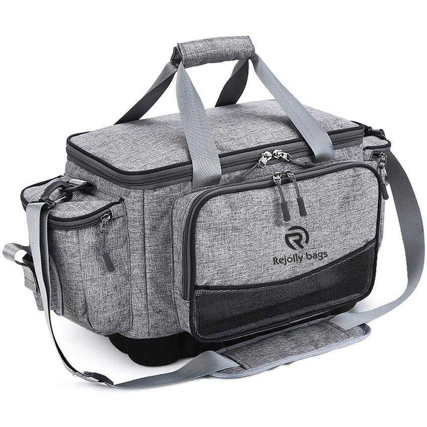 Outdoor Large Fishing Tackle Storage Bag - 100% Water-Resistant Polyester Material - Fishing Tackle Bags Fishing Gear Bag