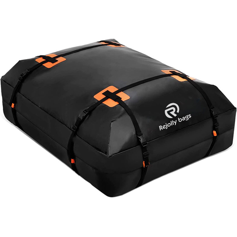 Car Roof Bag Cargo Carrier - Waterproof Rooftop Bag, Travel Storage Luggage Bag Soft-Shell Fits All Cars, Vans & SUV for All Vehicle with/ Without Rack Bag