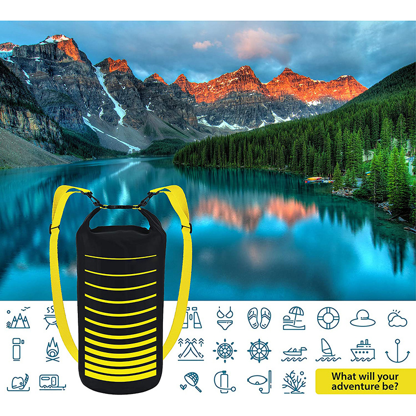 Waterproof Dry Bag Roll Top Backpack for Men and Women Floating Storage Sack Protects Gear Accessories Food or Other Stuff for Camping Hunting Hiking Fishing