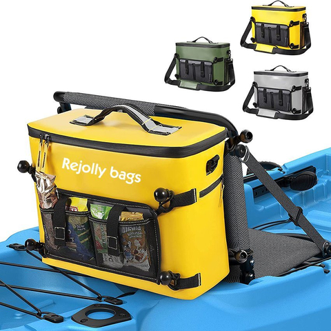 Kayak Cooler Bag Waterproof Seat Back Cooler Lawn Chair Style Accessories Portable Ice Chest Travel Lunch Beaches Trips