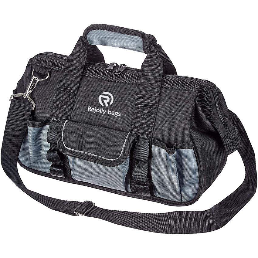 Basics Durable, Wear-Resistant Base, Tool Bag with Strap, Small Tool Storage Bag