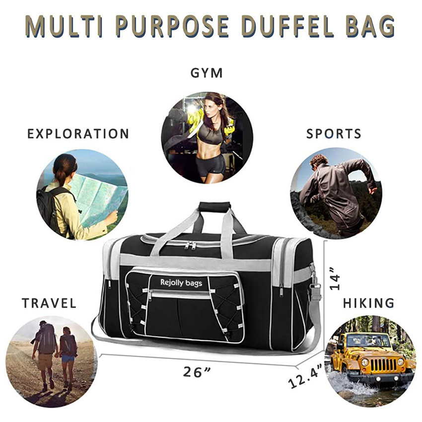 Travel Duffel Bag Foldable Weekender Overnight Bag Lightweight