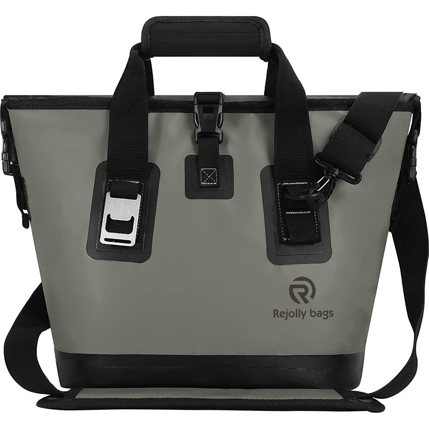 Insulated Cooler Leakproof Cooler Tote Bag Soft Sided Cooler Beach Cooler Bag with Removable Shoulder Strap for Outdoor Fish Bag