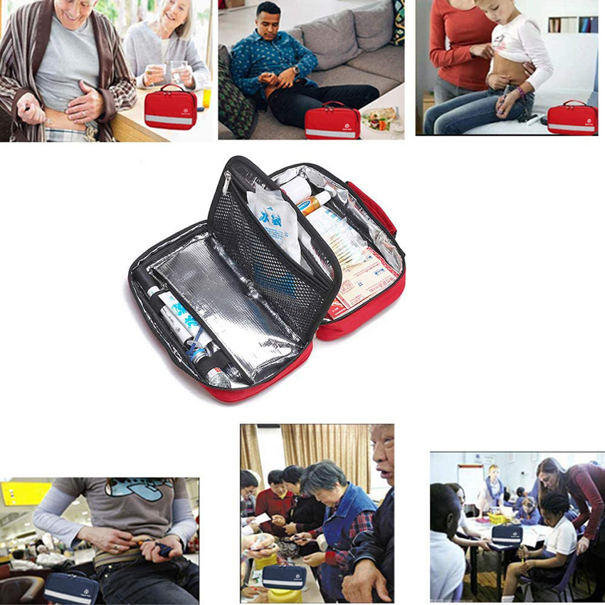 Portable Insulin Cooler Bag Travel Case Waterproof Medical Diabetic Organizer Medication Insulated Cooling Bag Medical Bag
