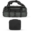 45L Black Duffel Handbag with Multiple Compartments for Travel Bag