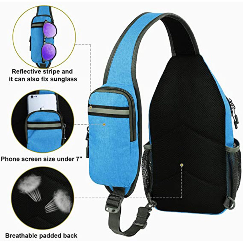 Wholesale Sling Backpack Sling Bag Travel Hiking Chest Bag Daypack