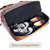 High Quality Canvas Weekender Bag Overnight Travel Carry on Duffel Tote with Shoe Pouch