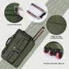 105L Large Travel Wheeled Duffel Luggage with Rollers Bag
