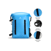 Waterproof TPU Backpack 24L Roll-Top Dry Bag with Rod Holder for Fishing Hiking Camping Kayaking Rafting