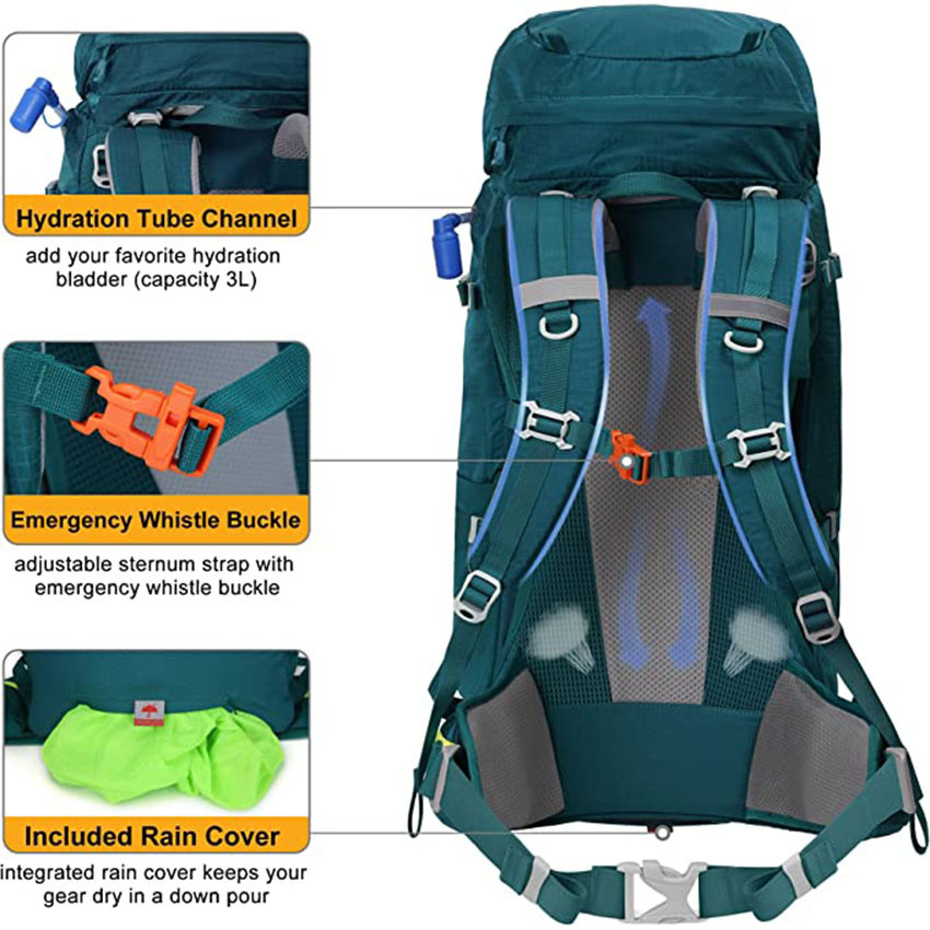 80L Mountain Climbing Camping Backpack for Outdoor Traveling Bag